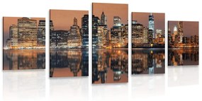 5-dielny obraz mesto Manhattan Varianta: 200x100