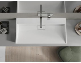 Mexen Ava, umývadlo na dosku z konglomerátu 90 x 46 cm, biela, 23019000