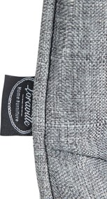 Barová stolička Vonore - látka, čierny rám - Sivá