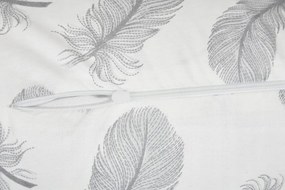 Tehotenský a dojčiaci vankúš BABYMAM PREMIUM 300 cm 3v1 - Pierka s bielou