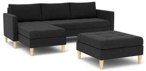 Rozkladacia sedacia súprava OSLO s veľkou taburetkou