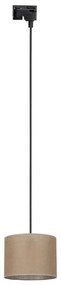 Luster na lanku do lištového systému TRACER 1xE27/15W/230V pr. 20 cm čierna/hnedá