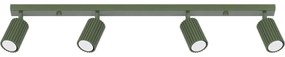 Sollux SL.1622 - Bodové svietidlo KARBON 4xGU10/10W/230V zelená