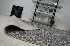 Šnúrkový koberec SIZAL LOFT 21145 BOHO slonovinová kosť - sivý