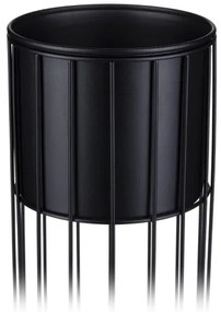 Kovový kvetináč LOFT 42x20 cm čierna