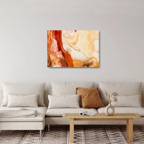 Sklenený obraz - Abstraktná maľba (70x50 cm)