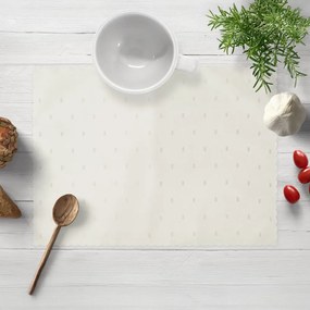 Biante Teflónové prestieranie na stôl TF-017 Obdĺžničky - lesklé smotanové 30x40 cm