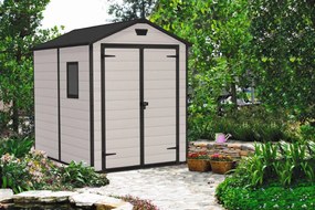 Záhradný domček Keter MANOR 6 x 8 DD béžový, s podlahou