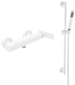 Sprchová batéria SAT B-Way so sprchovacím setom 150 mm Biela matná SATBSBW268BSET1, 1 ks