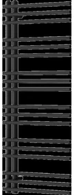 Mexen Neptun kúpeľňový radiátor 1200 x 500 mm, 456 W, čierny - W101-1200-500-00-70