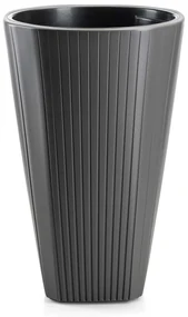 PLASTOVÝ KVETINÁČ MORA 39X61 CM ANTRACITOVÁ