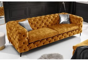 Sedacia súprava 41298 235cm Modern Barock Zamat Žltá - Komfort-nábytok