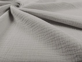 Biante Mušelínové posteľné obliečky Nature MSN-012 Svetlo sivé Predĺžené 140x220 a 70x90 cm