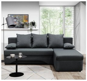 Unive. rozkladacia rohová sedacia súprava s úložným priestorom v tvare L ALMEIDA antracit