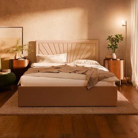 Manželská posteľ VASTO 160×200 cm béžová
