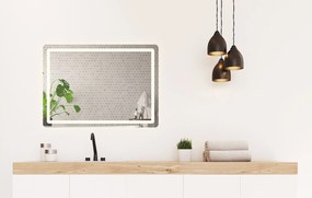 Rea Obdĺžnikové zrkadlo 80x60 cm s regulovateľným LED osvetlením HOM-02829