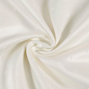 Goldea sviatočný oválny teflónový obrus - smotanový s lesklými obdĺžnikmi 140 x 180 cm