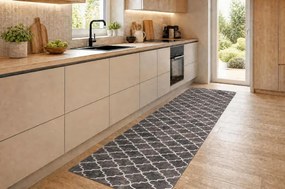 Protišmykový behúň LOTUS CLOVER 60923 hnedý