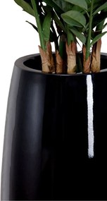 Kvetináč MAGNUM, sklolaminát, výška 80 cm, čierny lesk