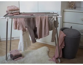 WENKO 3774020100 - Sušiak na bielizeň PROFI SINGLE 87x79 cm nerez/strieborná/biela