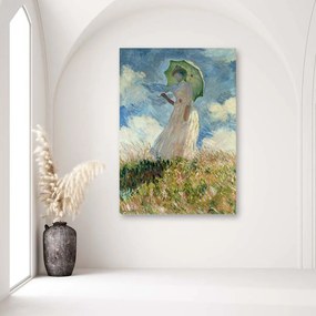 Obraz na plátně Žena s deštníkem - C.Monet, - 60x90 cm