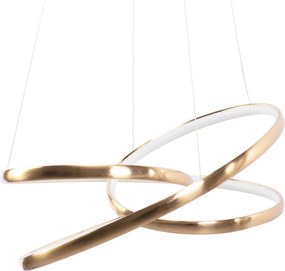 Toolight Toolight, LED závesné svietidlo 50cm, 32W, G005-CP, zlatá lesklá, OSW-09746