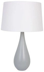 HELLUX Moderná stolná lampa VESE E27 šedá / biele tienidlo 4112249