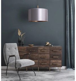 Duolla - Luster na lanku CANNES 1xE27/15W/230V pr. 50 cm strieborná/medená