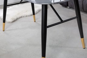 Konferenčný stolík Paris 110cm mramorový vzhľad antracitový