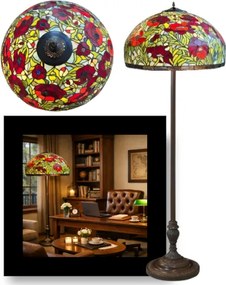 Stojacia lampa Tiffany Massive Ø50*170 kolekcia POPPY