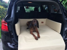 Golden Dog Pelech Golden dog do auta pre psa L 25 x 105 x 90 cm – krémový