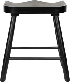 Čierna stolička z dubového dreva Vander – White Label