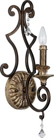 Quoizel QZ-MARQUETTE1 - Nástenné svietidlo MARQUETTE 1xE14/60W/230V bronzové