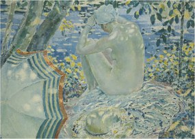 Obraz - Frederick Carl Frieseke, On the Bank, reprodukcia (70x50 cm)