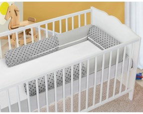 Bellatex Mantinel do postieľky valec Hviezdičky sivá, 240 cm
