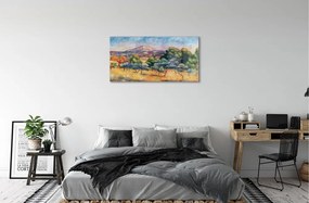 Obraz na skle Art maľoval jesenné pohľad 140x70 cm