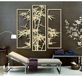 Elegančný trojdielny obraz s bambusovým motívom - dekorácia I SENTOP PR0310 picture 3 pieces