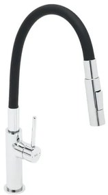 Drezová batéria SAT so silikónovým ramienkom čierna / chróm SATBSD290C2F, 1 ks