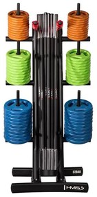 Zostava 10 sád na Body pump HMS SBP22 a stojana STR40
