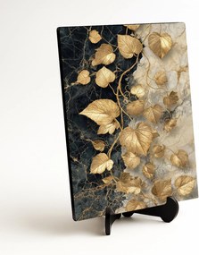 DUBLEZ | Štýlový obraz - Zlaté listy viniča