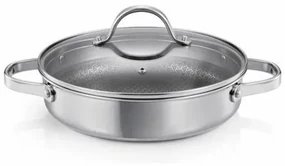 Panvica hlboká SteelCRAFT s pokrievkou ø 24 cm, 2 úchyty, 24 cm