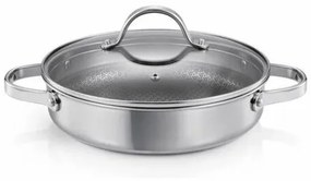 Panvica hlboká SteelCRAFT s pokrievkou ø 24 cm, 2 úchyty, 24 cm