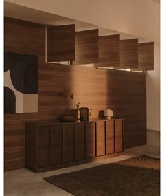 Hnedá komoda v dekore orecha 200x80x45 cm Onix – Kave Home