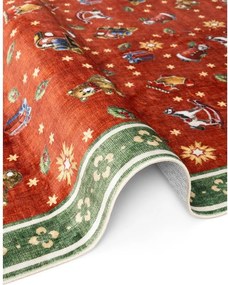 Červený/zelený behúň s vianočným motívom 80x200 cm Toy's Delight Nostalgic Noel Red Green – Villeroy&amp;Boch