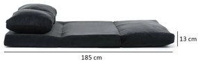 Rozkladacia pohovka Taida Black