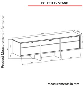 TV stolík/skrinka Polete TV (antracitový zafír). Vlastná spoľahlivá doprava až k Vám domov. 1108178