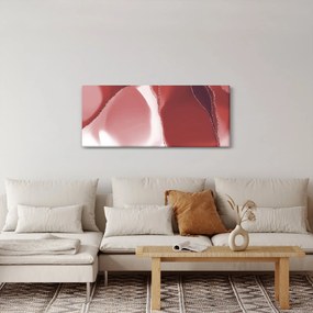 Obraz - Červená abstraktná kvetina N⁰3 (120x50 cm)