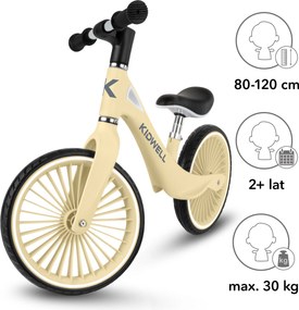 Kidwell NIX odrážadlo pre deti - ľahké balančné bicyklo s nylonovým rámom a PU kolesami