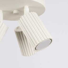 Sollux SL.1601 - Bodové svietidlo KARBON 3xGU10/10W/230V krémová