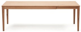 Rozkladací jedálenský stôl s doskou v dubovom dekore v prírodnej farbe 80x160 cm Yain – Kave Home